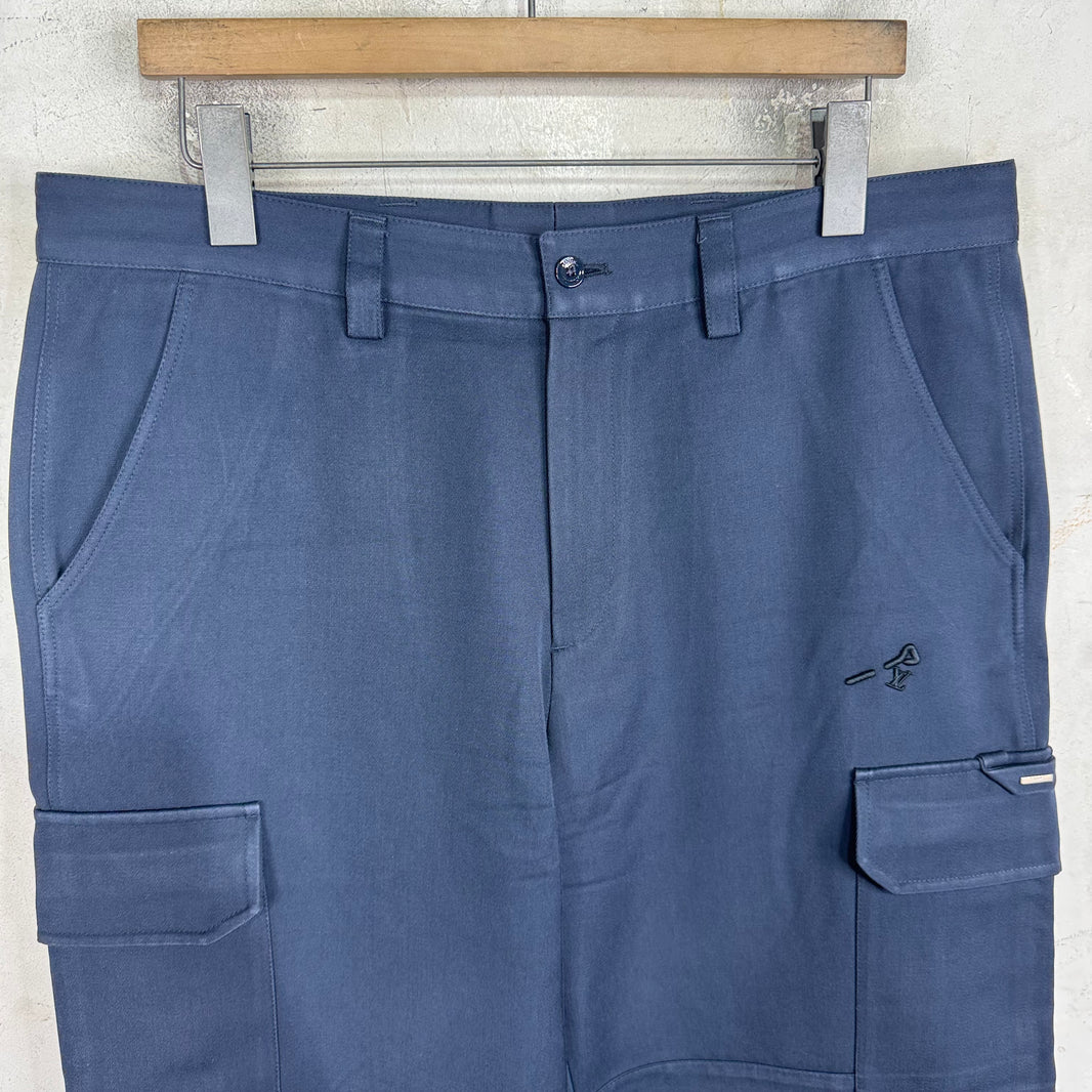 Louis Vuitton Navy Loose Pin Cargo Pants