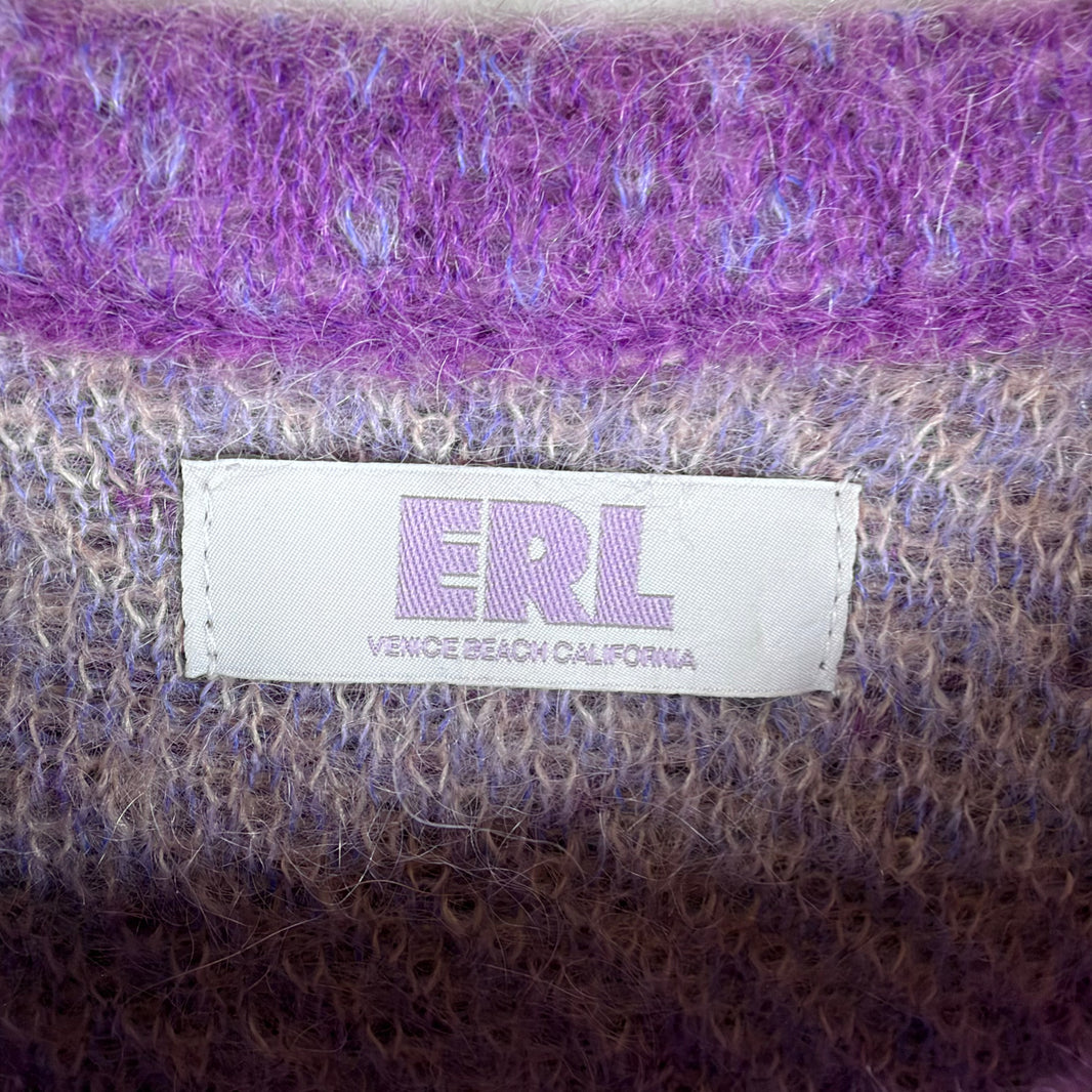 ERL Purple Gradient Knit Sweater