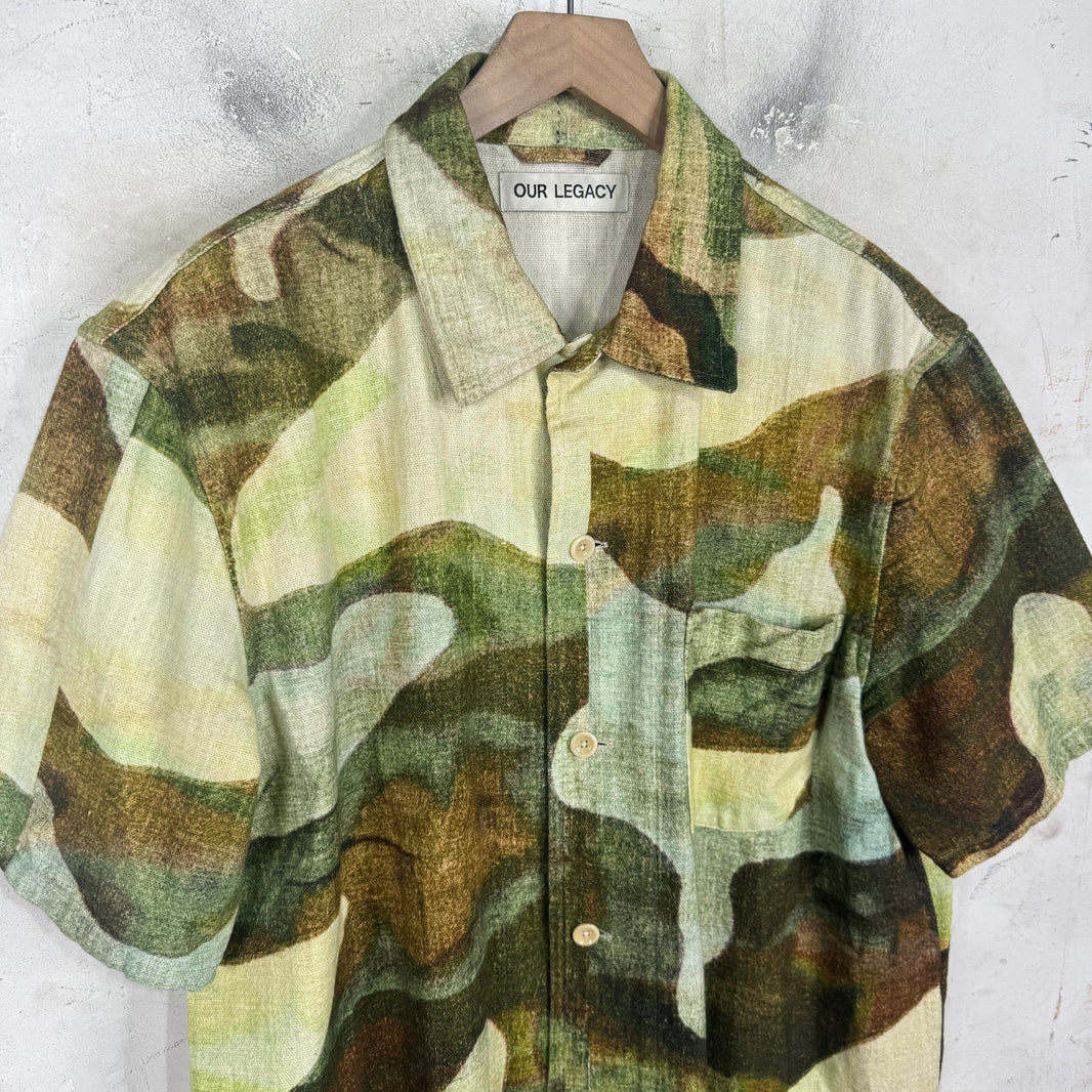 Our Legacy Patterned Canvas Box Shirt