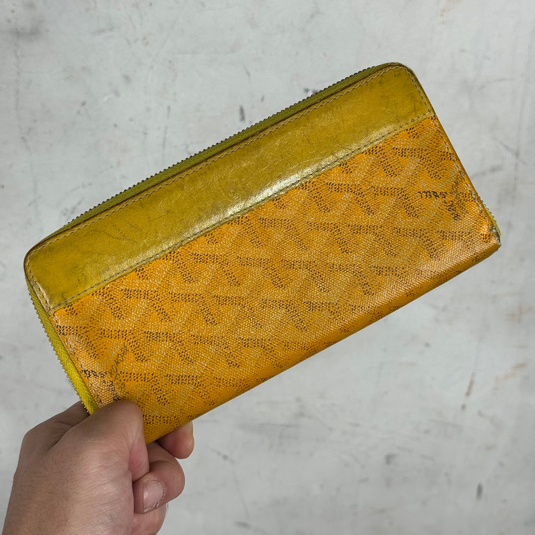 Goyard Yellow Smoked Long Wallet