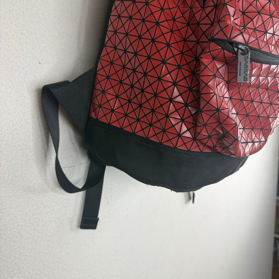 Issey Miyake Red Bao Bao Backpack