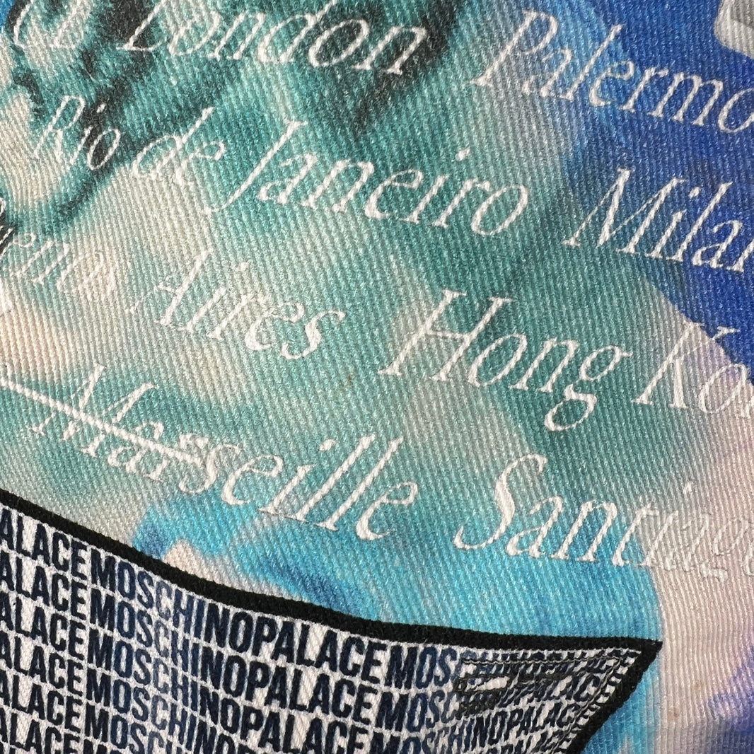Palace Moschino Blue All Over Print Denim Jeans