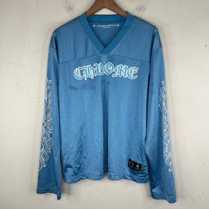 Chrome Hearts Blue Sports Warm-Up Jersey