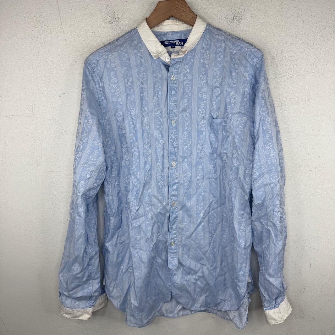 Junya Watanabe Striped Floral Button Up Shirt