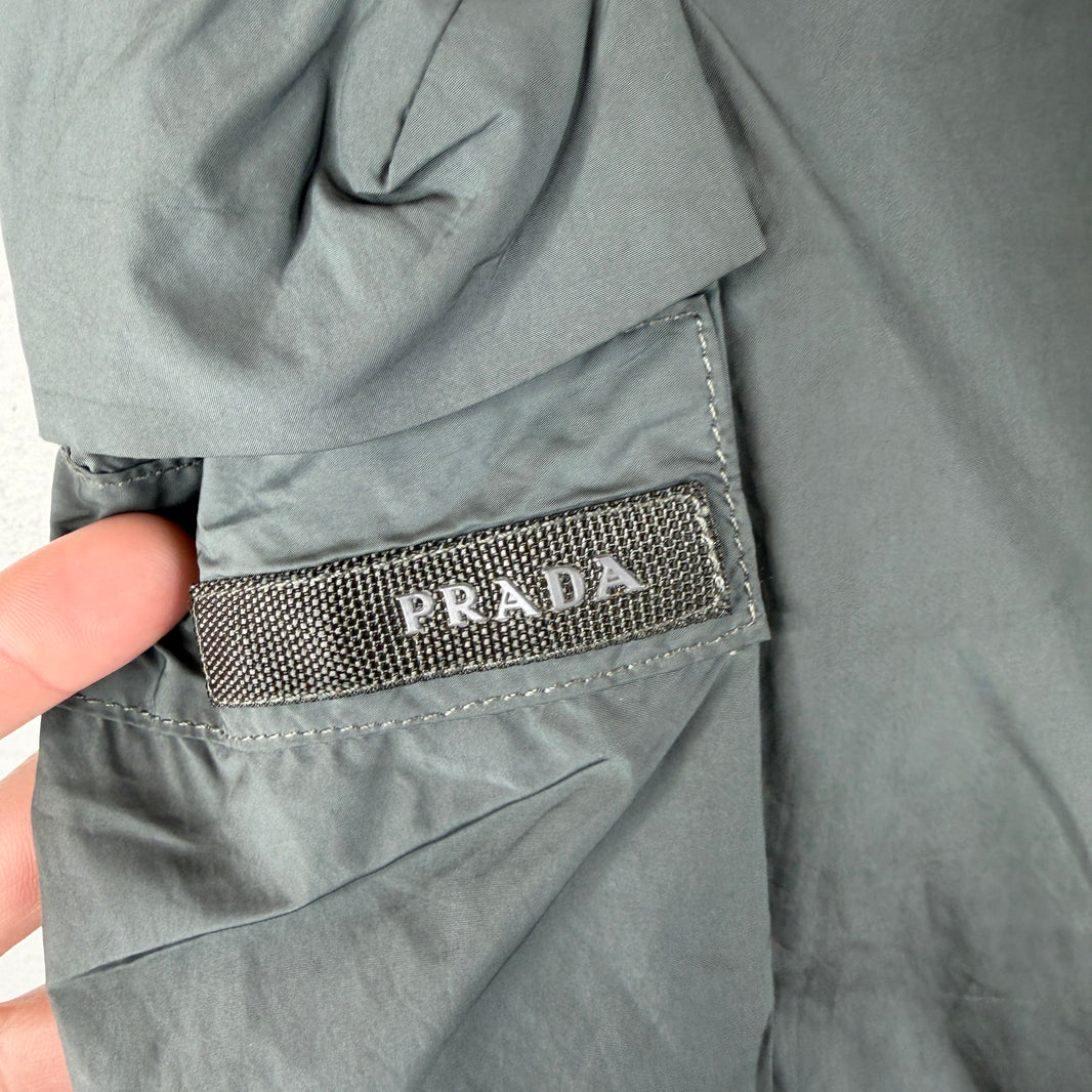 Prada Nylon Gray Cargo Pants