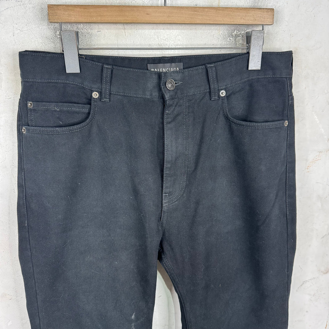 Balenciaga Flared Black Jeans