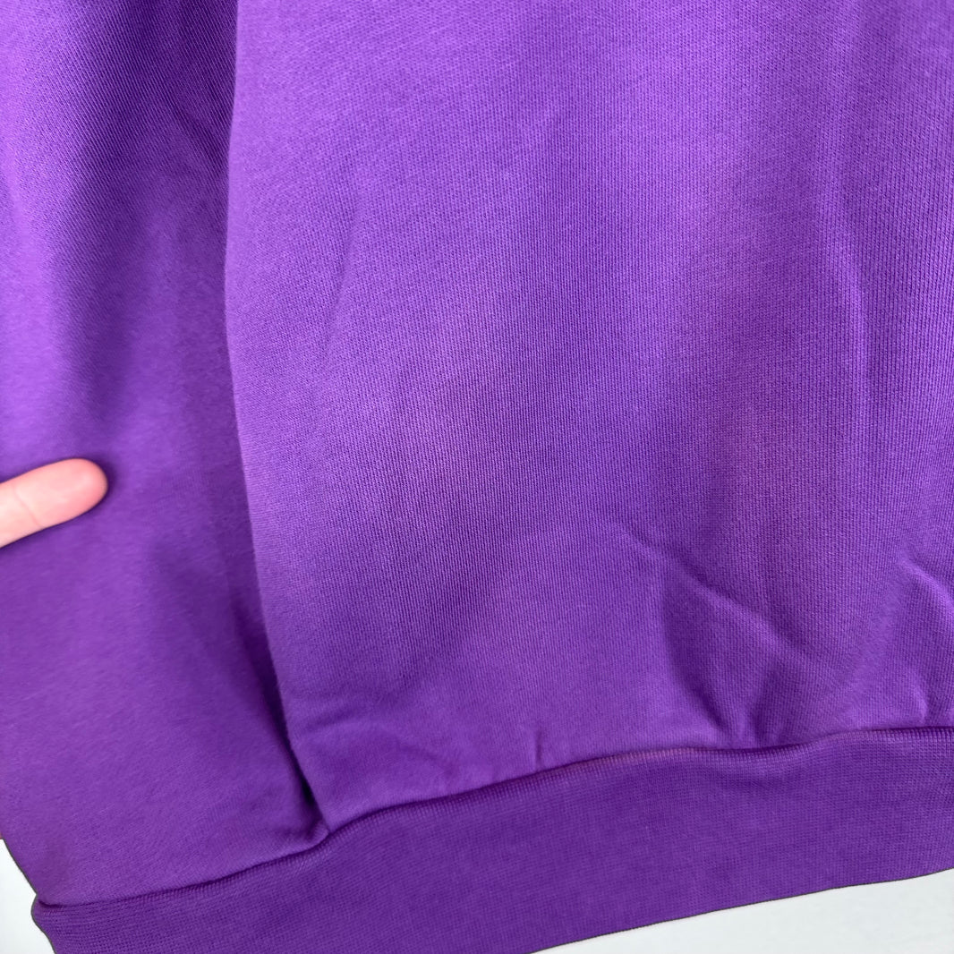 Martine Rose Purple Embroidered Back Logo Hoodie