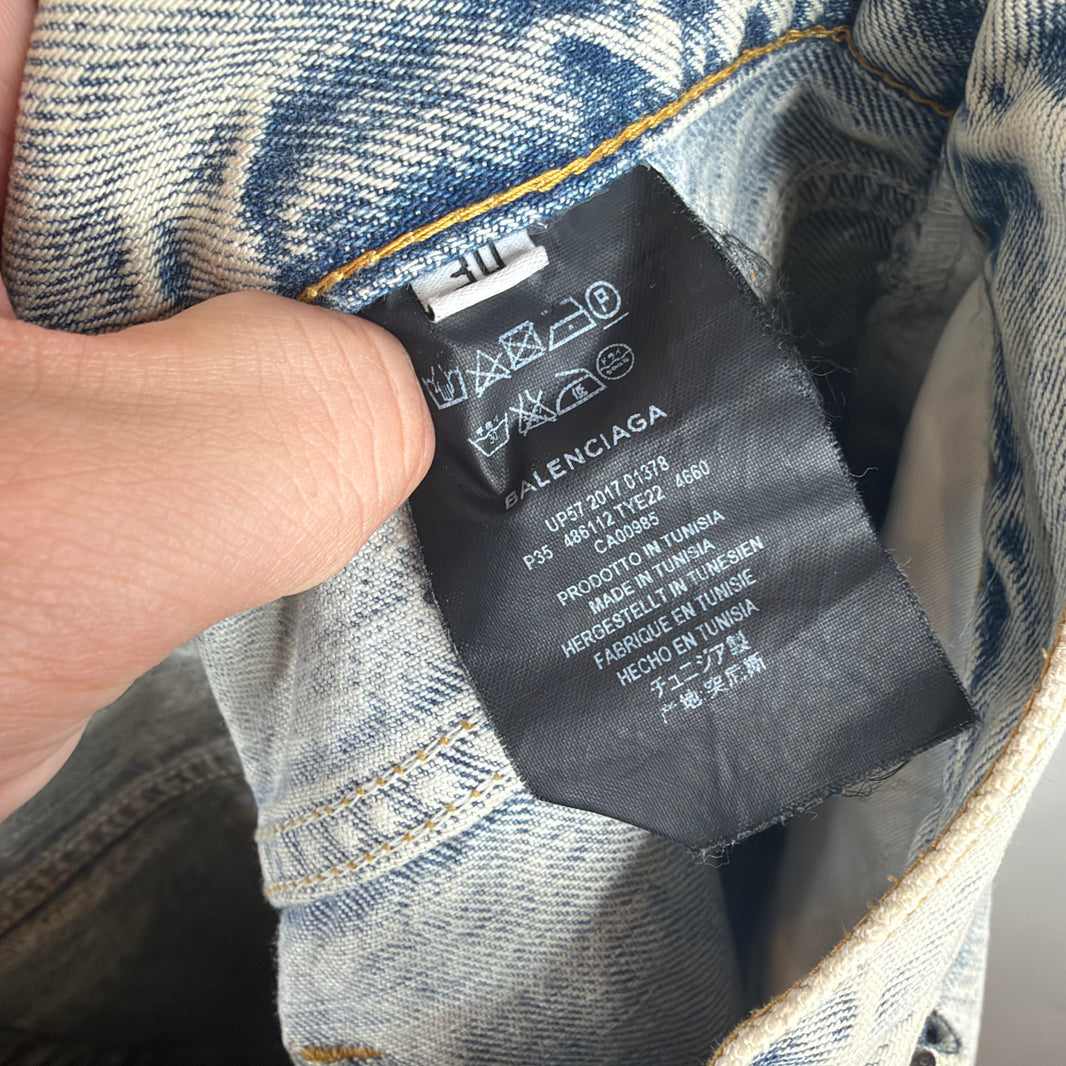Balenciaga Acid Wash Straight Jeans