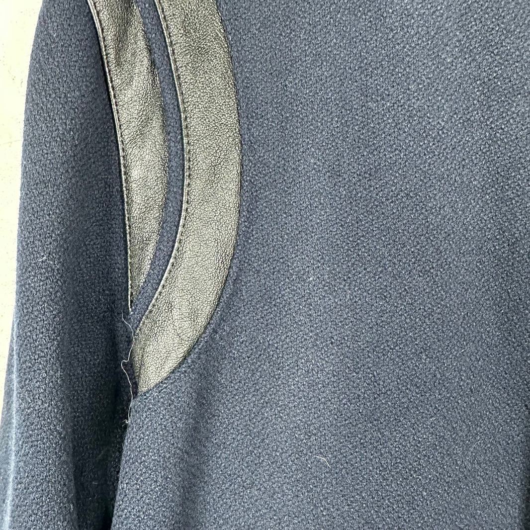 Saint Laurent Navy Thick Teddy Jacket