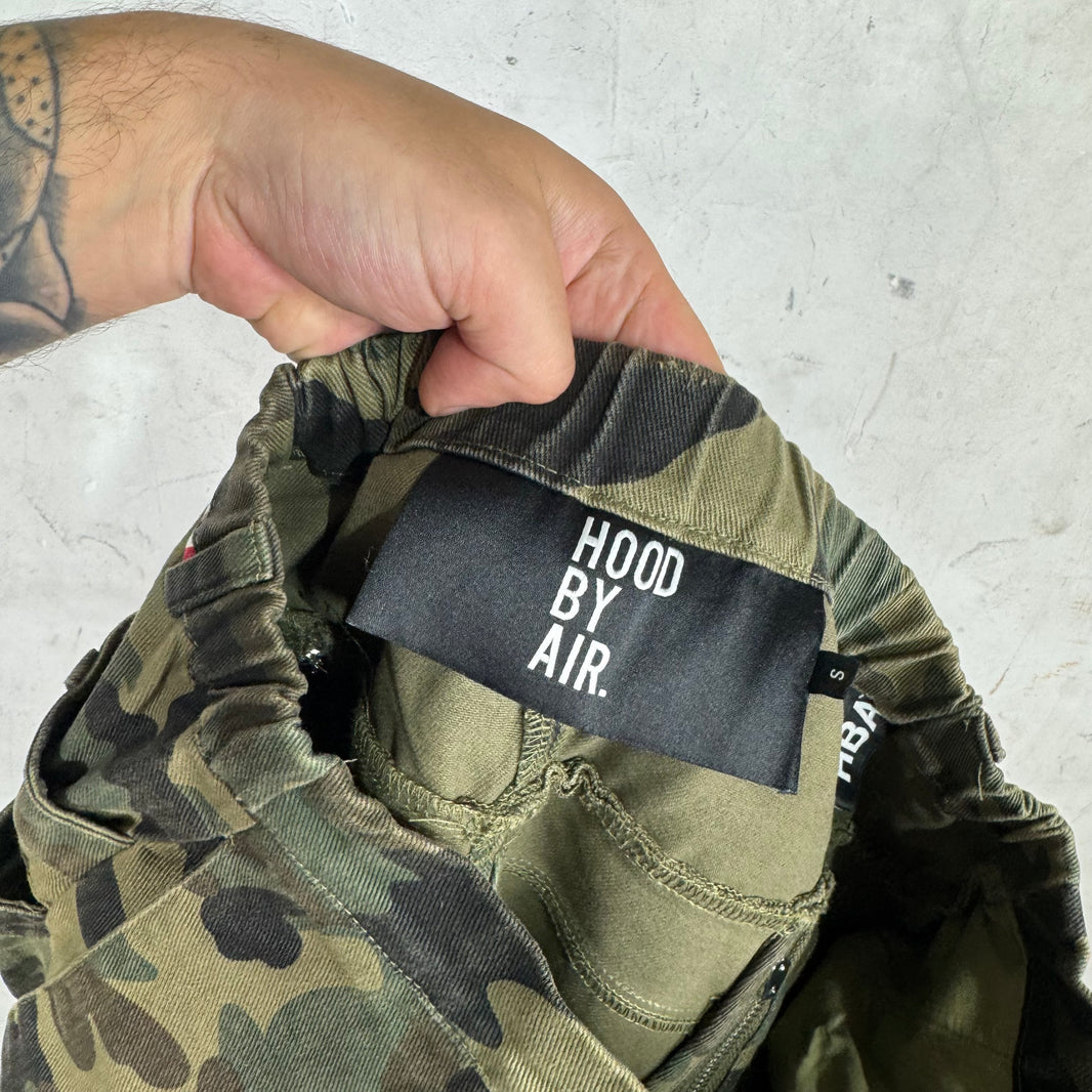 Hood By Air Layered Camo Zip Shorts