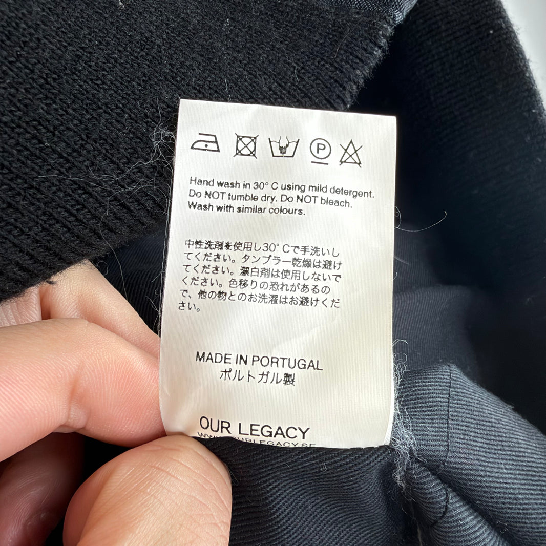 Our Legacy Black Shimmer Bomber Jacket