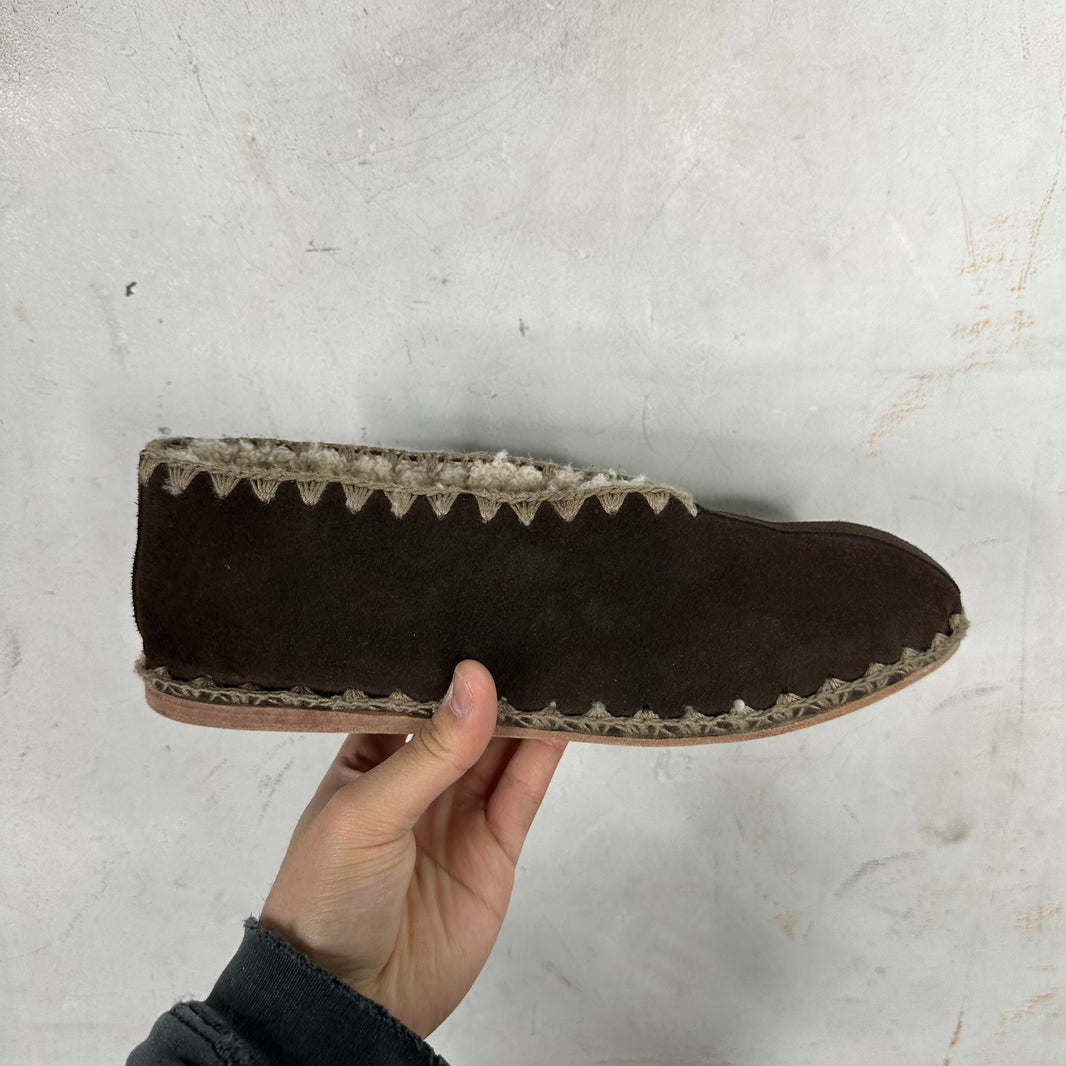 Bode Greco Shearling Slippers