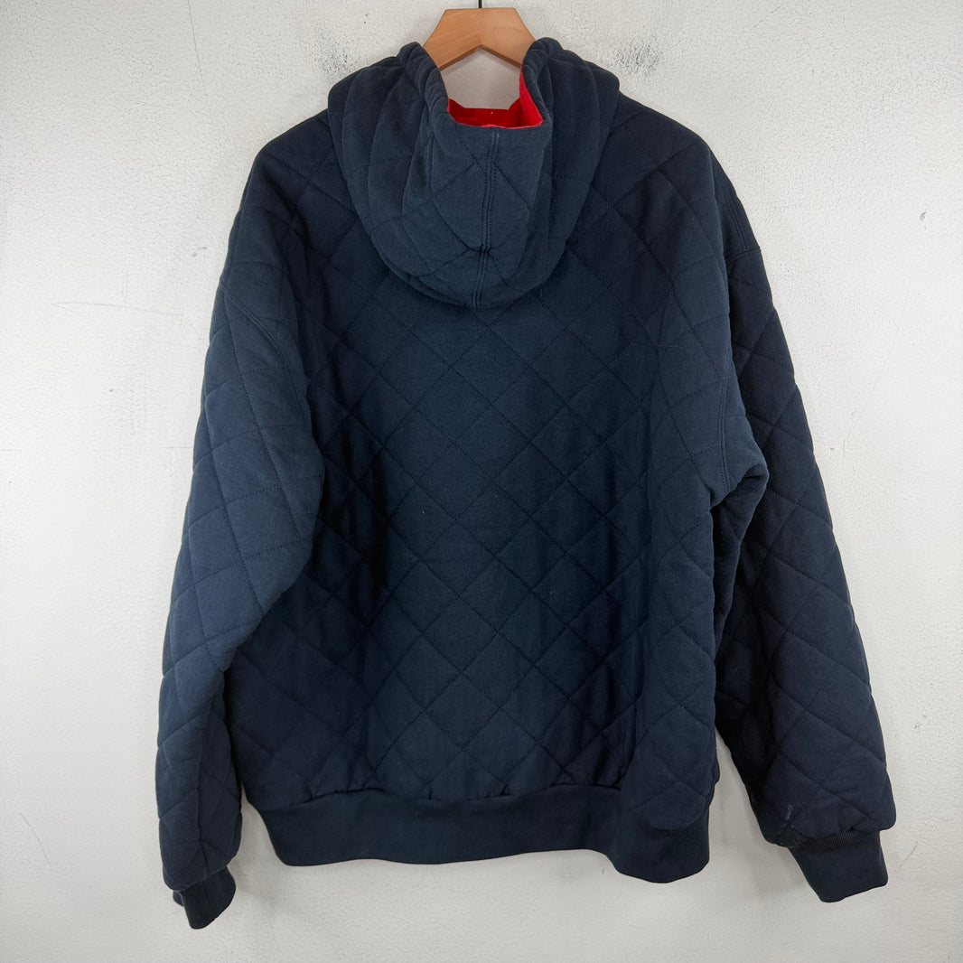 Supreme Quilted Hooded Zip Jacket