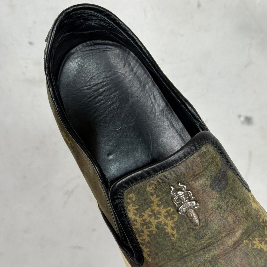 Chrome Hearts Camo Plus Dagger Slip On Sneakers