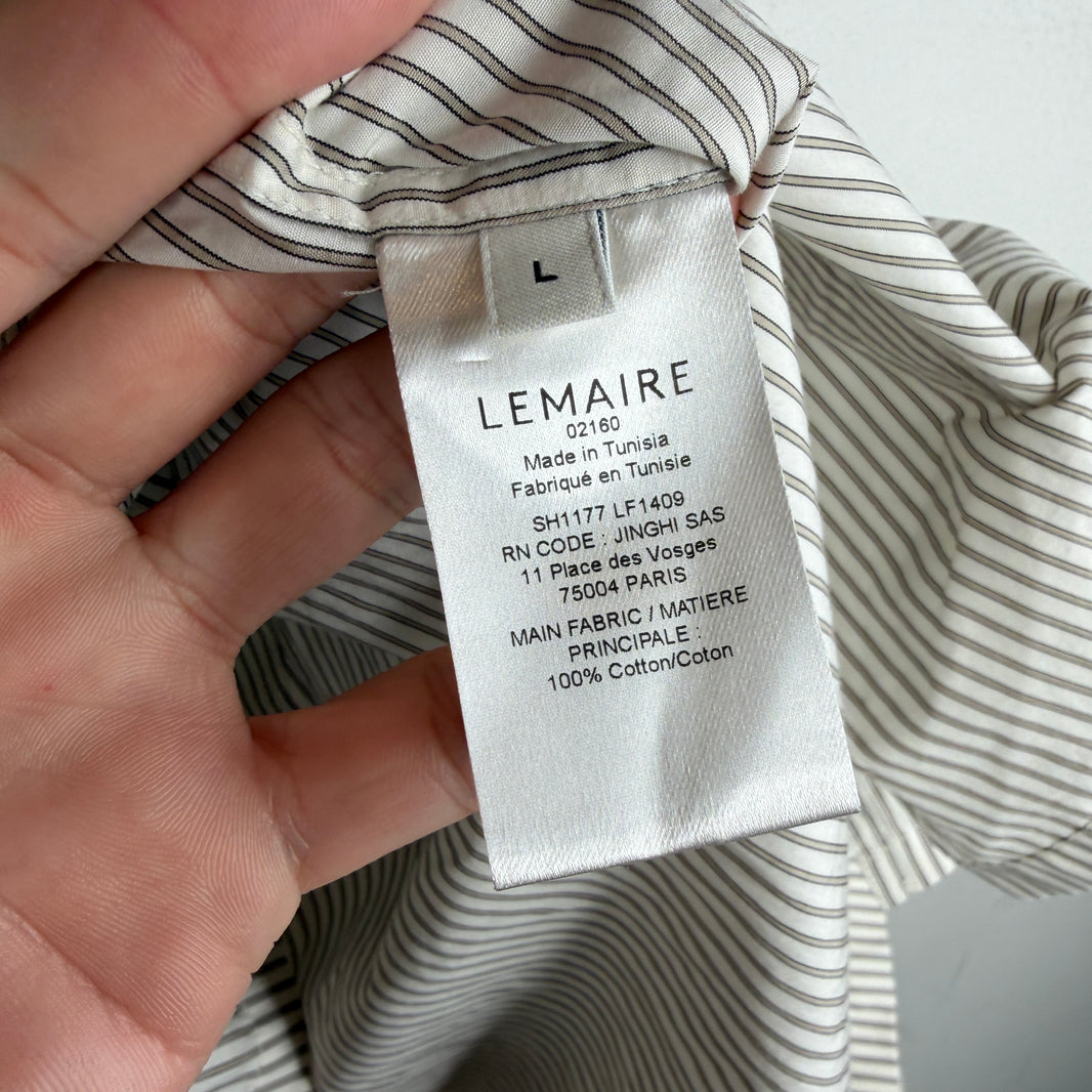 Lemaire Striped Button Up LS Shirt