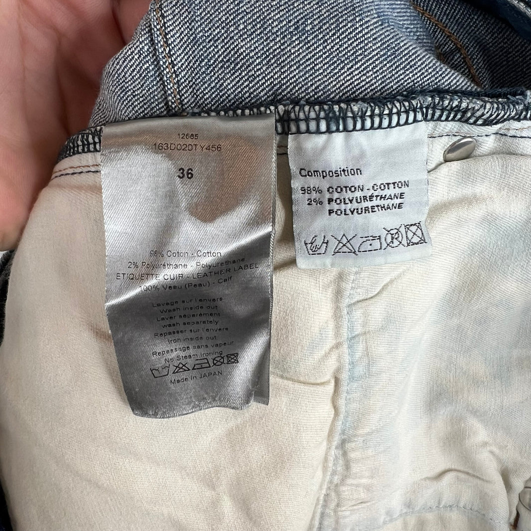 Dior Ink Me Paint Splatter Jeans