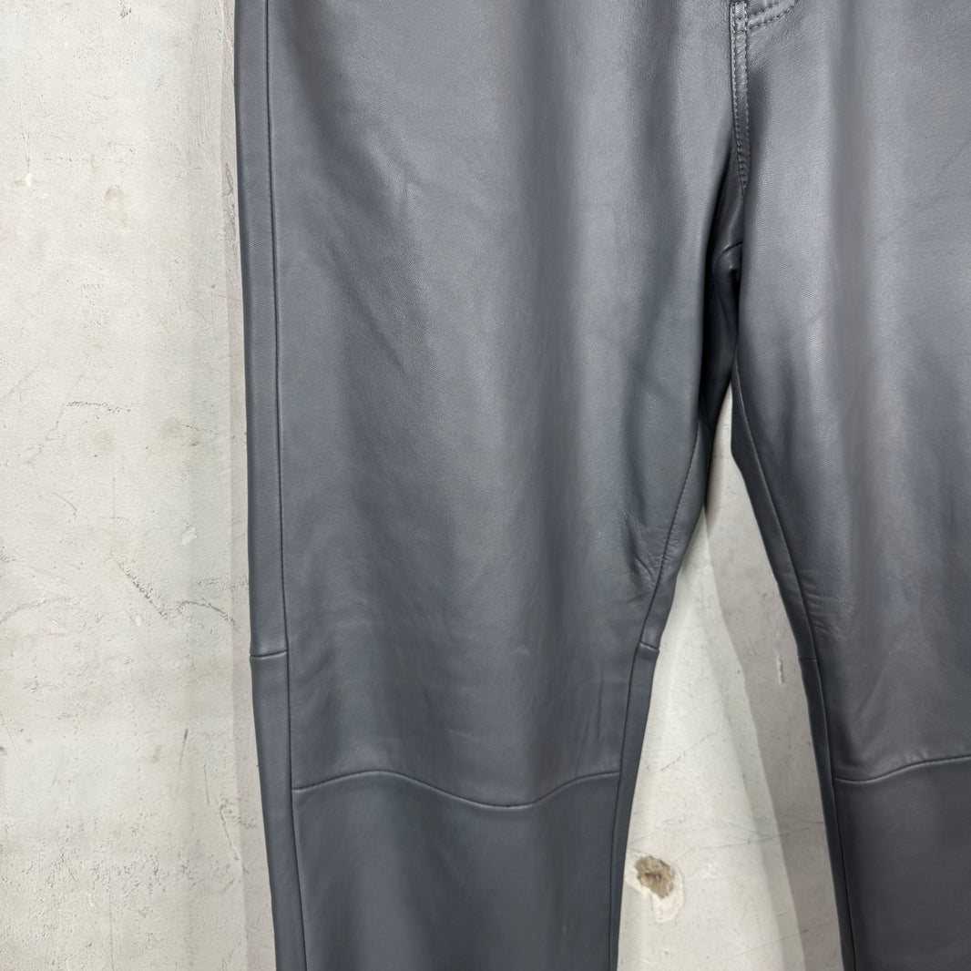 Supreme Grey Leather Pants