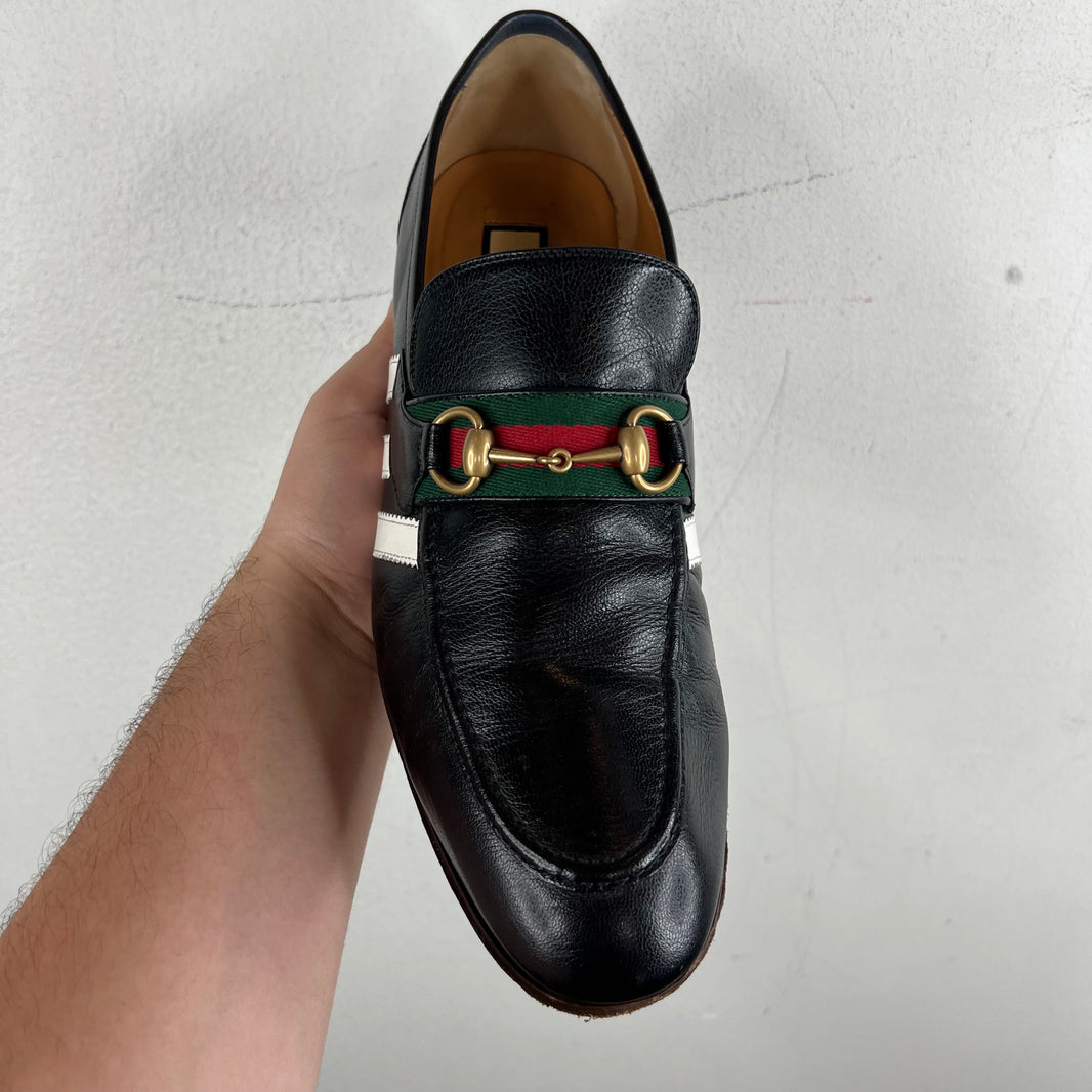 Gucci Adidas Horsebit Loafers