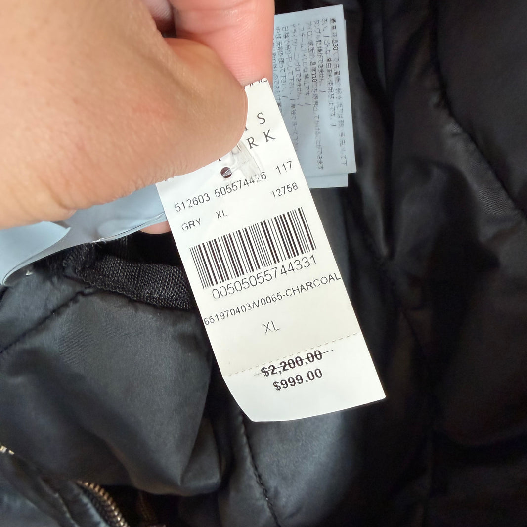 Stone Island Shadow Project Black Washed Double Layered Coat