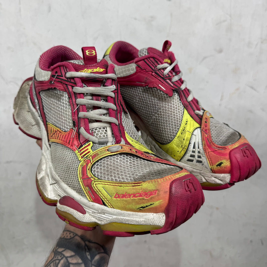 Balenciaga Magenta Stapler Sneakers