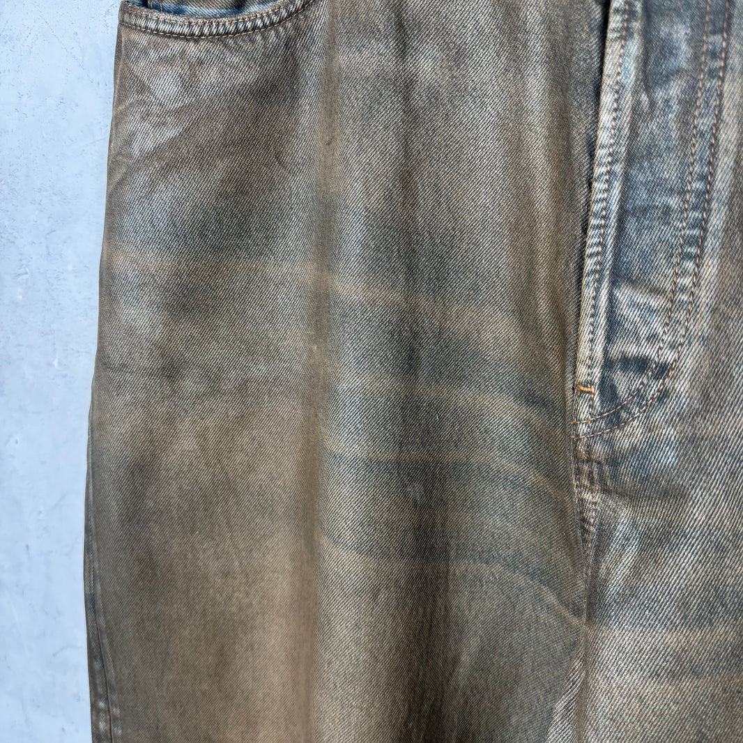 Acne Studios Waxed Baggy Jeans