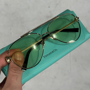 Tiffany & Co Crystal Aviator Sunglasses