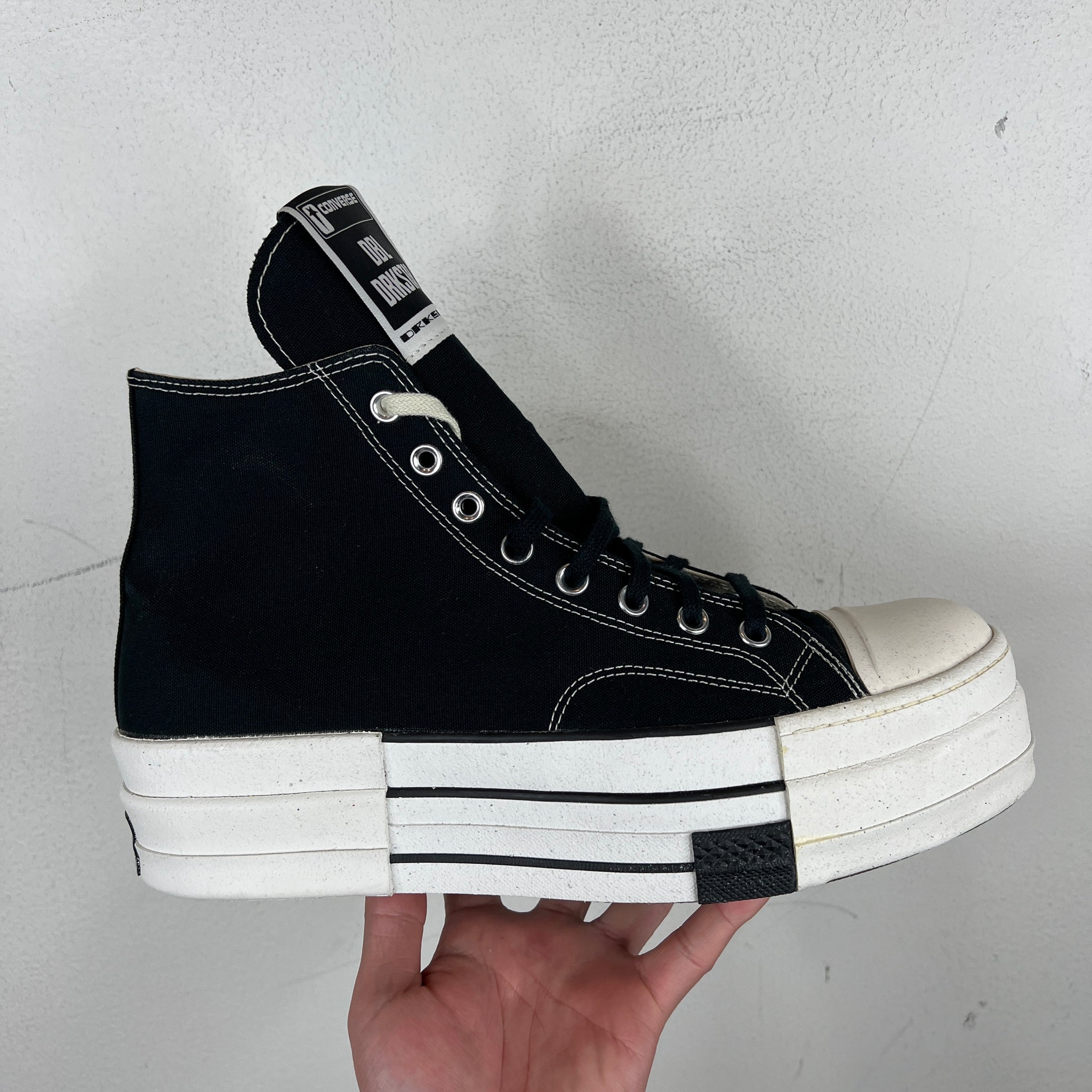 Rick Owens x Converse DRKSTAR DBL Highs
