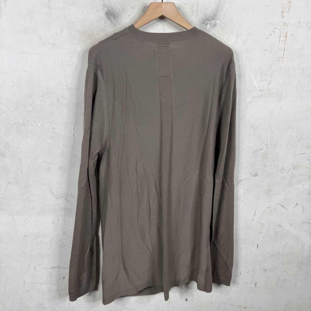 Rick Owens x Moncler Cashmere Drapefront Sweater