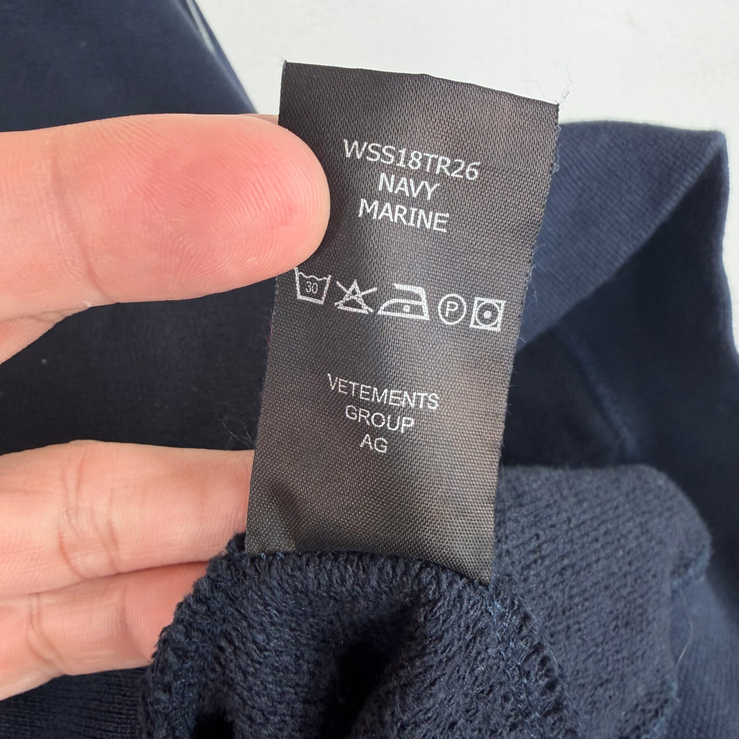 Vetements Logo Tape Hoodie