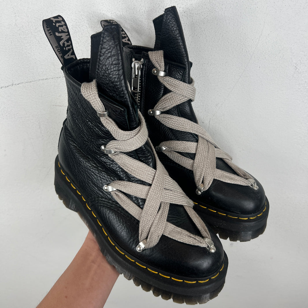 Rick Owens Doc Martens 1460 Megalace Quad Sole Boots