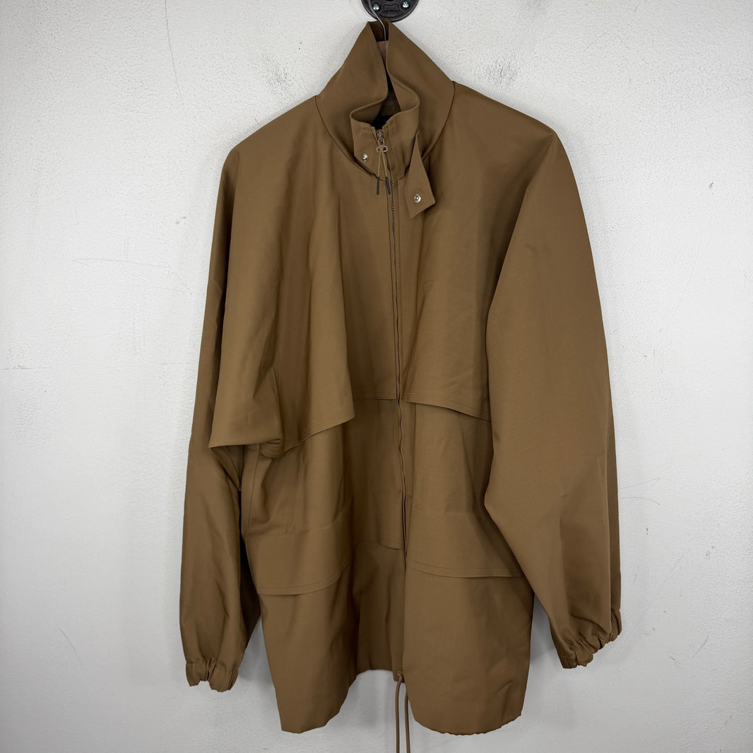 Lacoste Brown Runway Windbreaker Jacket