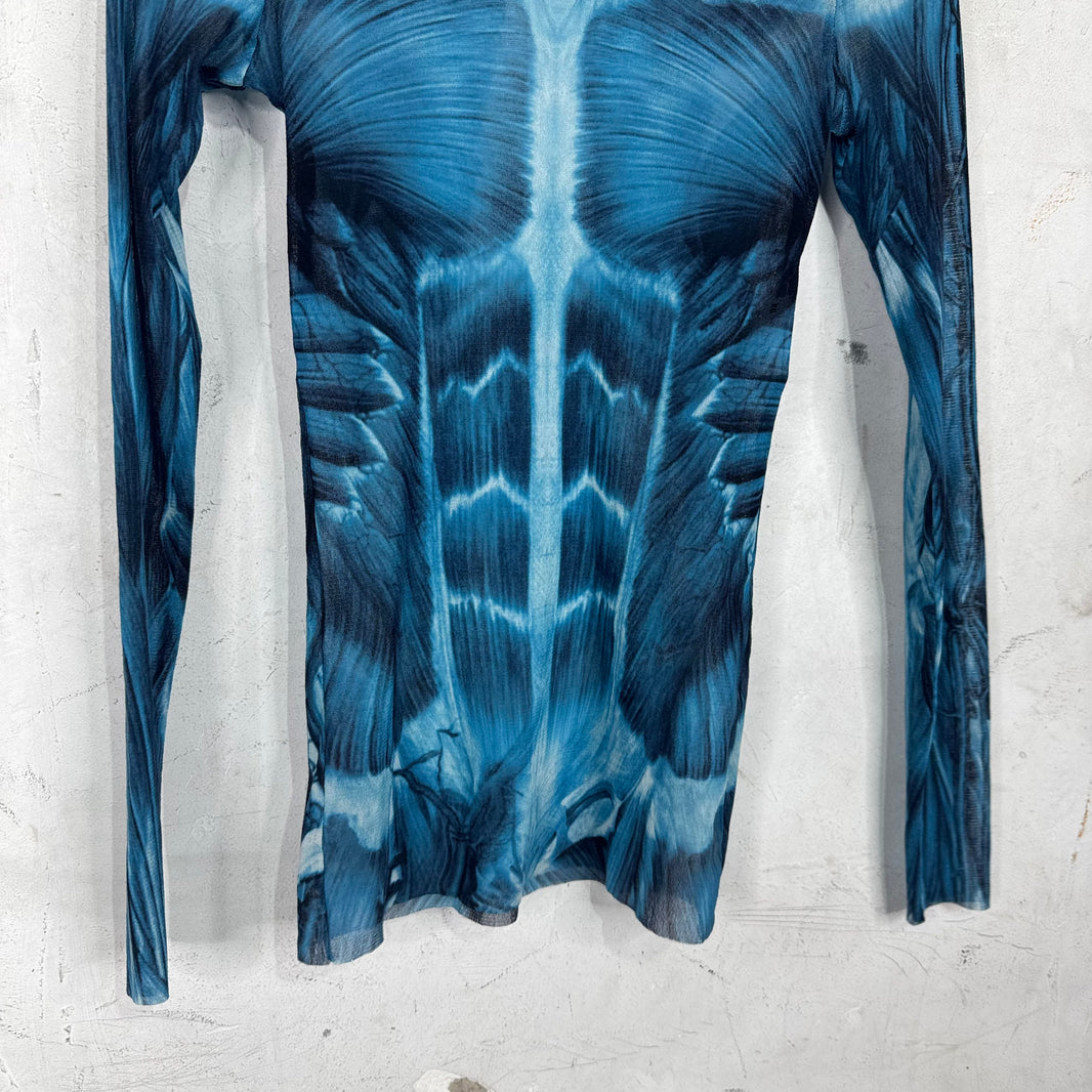 Jean Paul Gaultier Muscle Anatomy Sheer Shirt