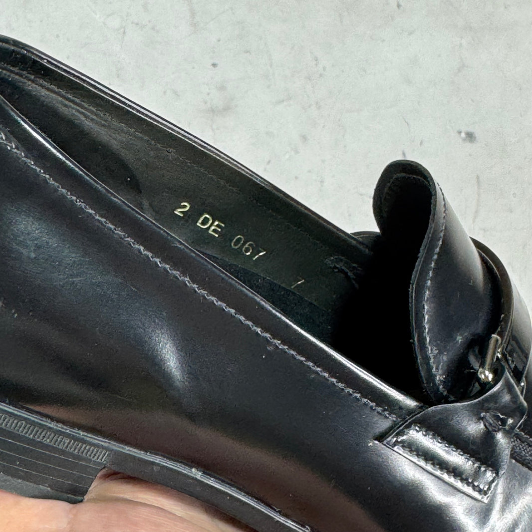 Prada Metal Strap Loafer