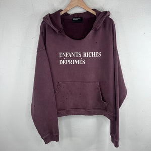 ERD Wine Distressed Logo Hoodie