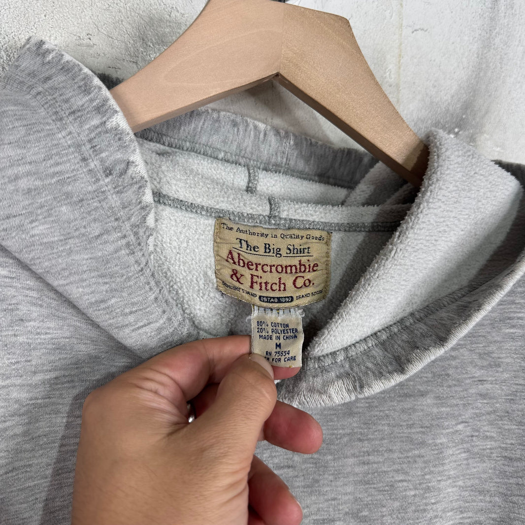 Vintage Grey A&F Smoked Hoodie