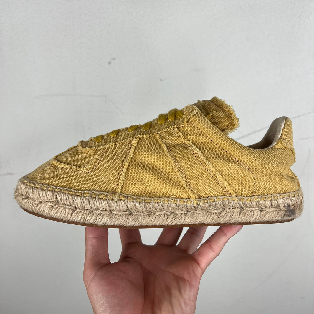 Margiela Yellow Canvas Espadrilles Replica Sneakers