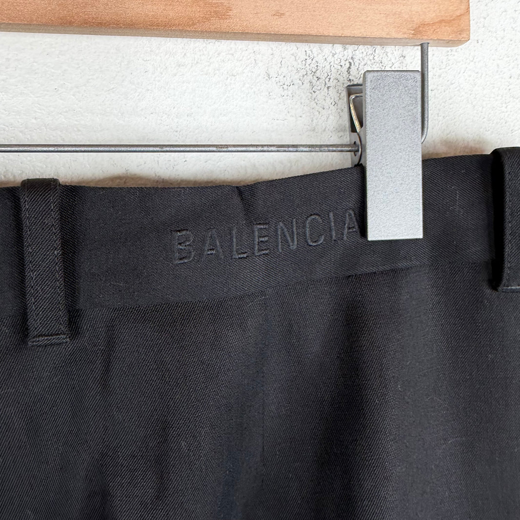 Balenciaga Black Straight Leg Trousers