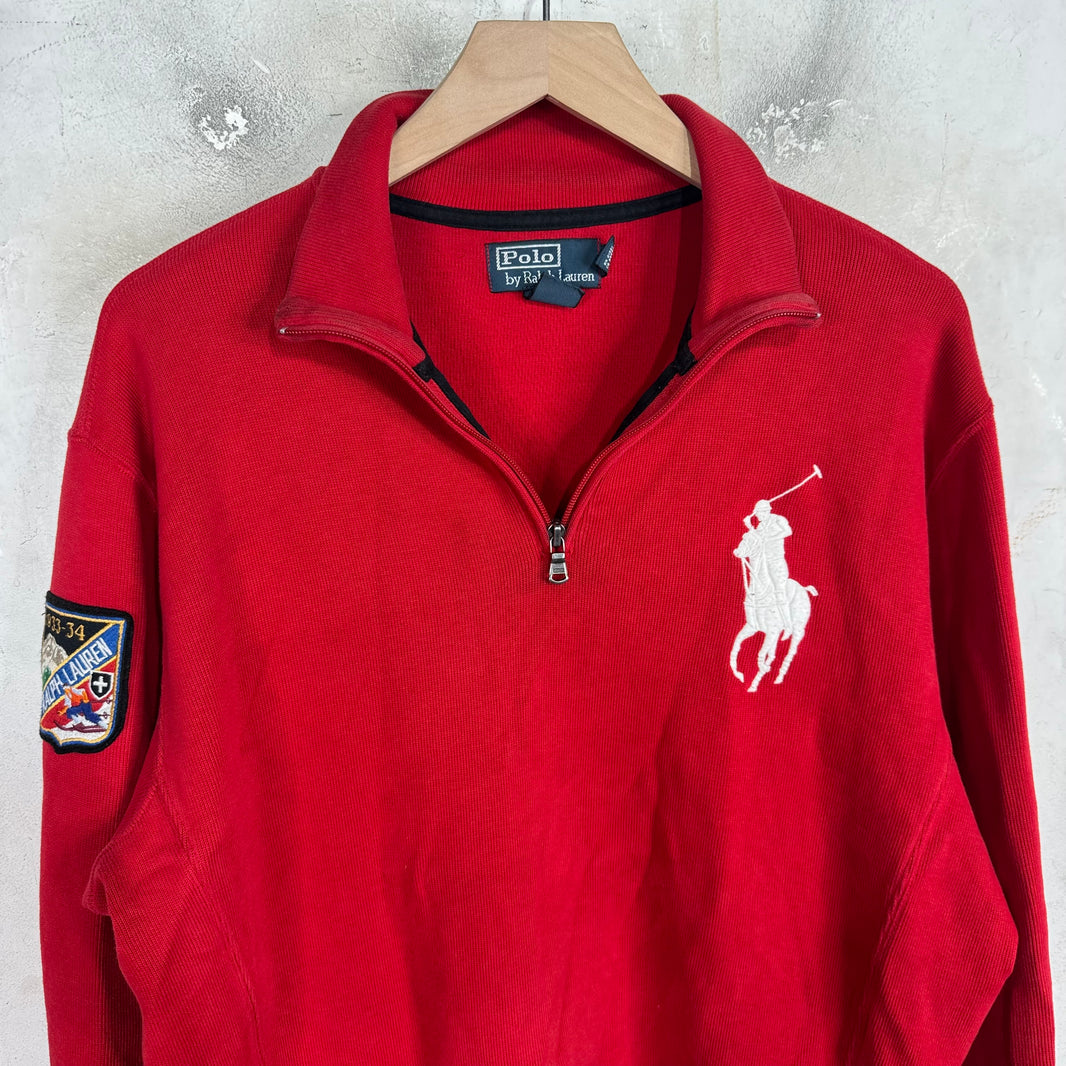 Ralph Lauren Big Pony Ski Patch 1/4 Zip Sweatshirt