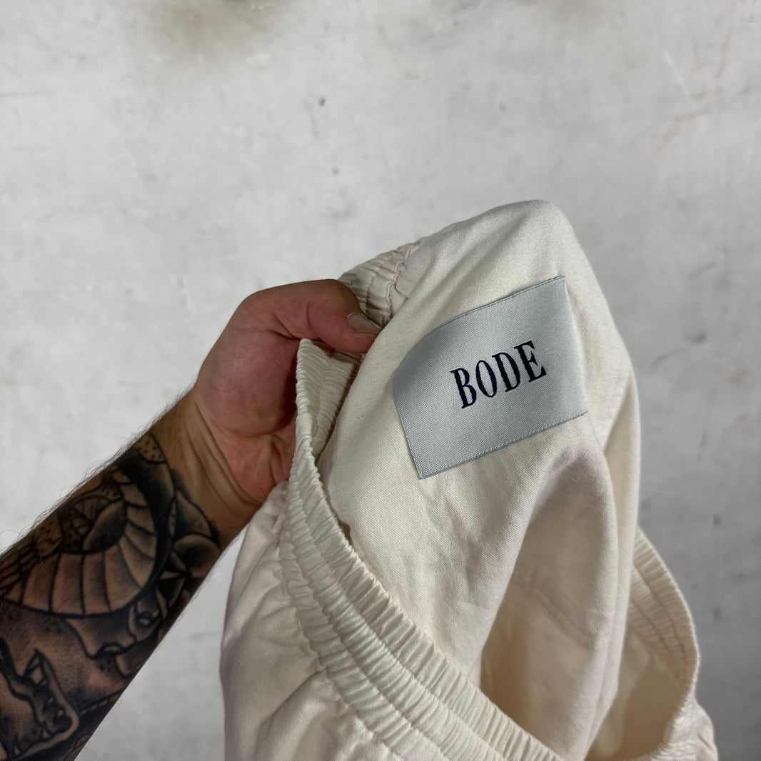 Bode White Pink Donkey Shorts