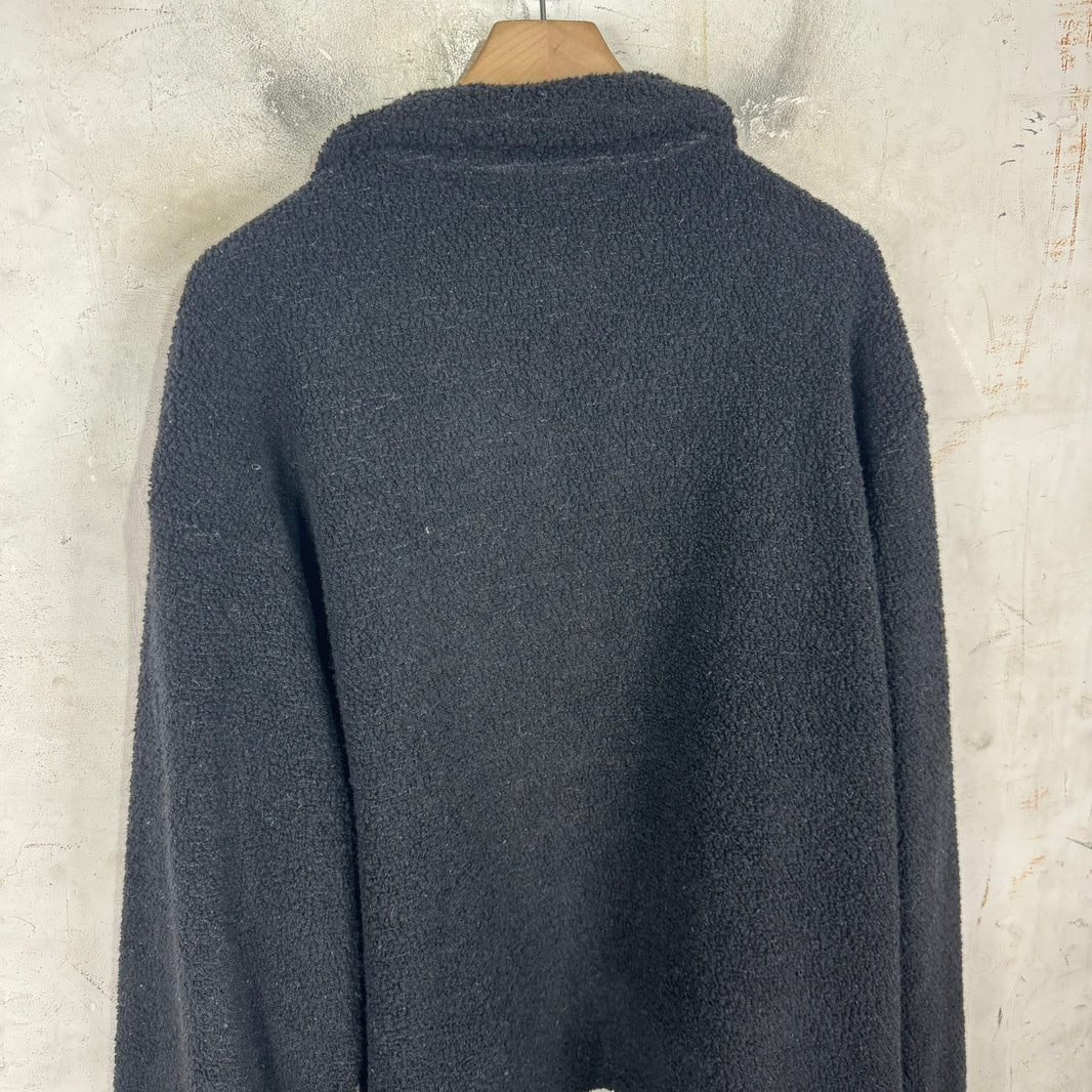 Stussy Black Cowboy Fleece Pullover