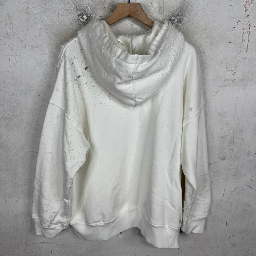Amiri White Shotgun Hoodie