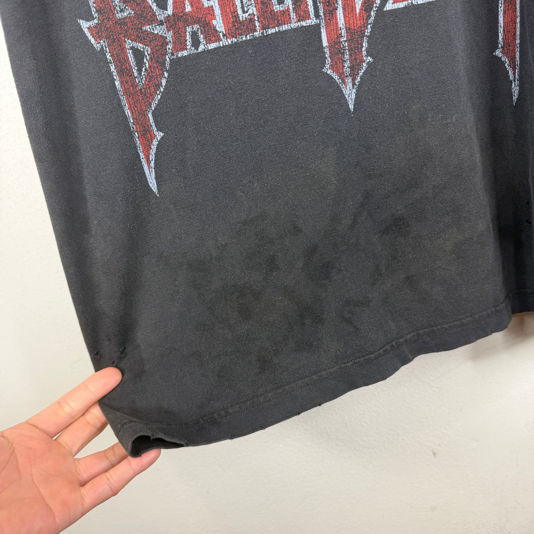 Balenciaga Distressed Paris Moon T-Shirt