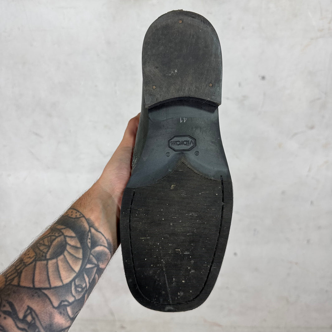 Our Legacy Grey Leather Camion Boots