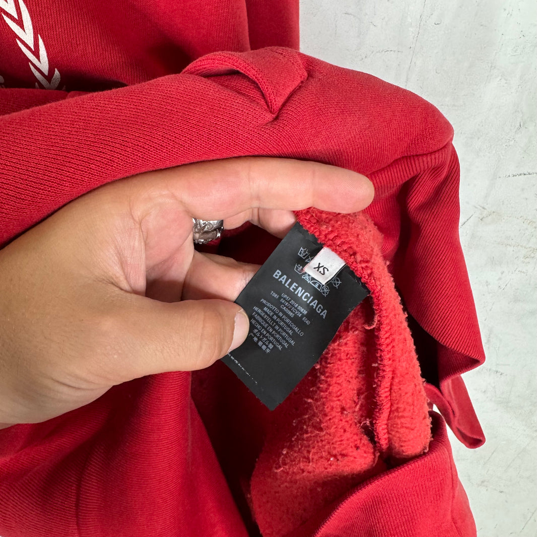 Balenciaga Red WFP Hoodie