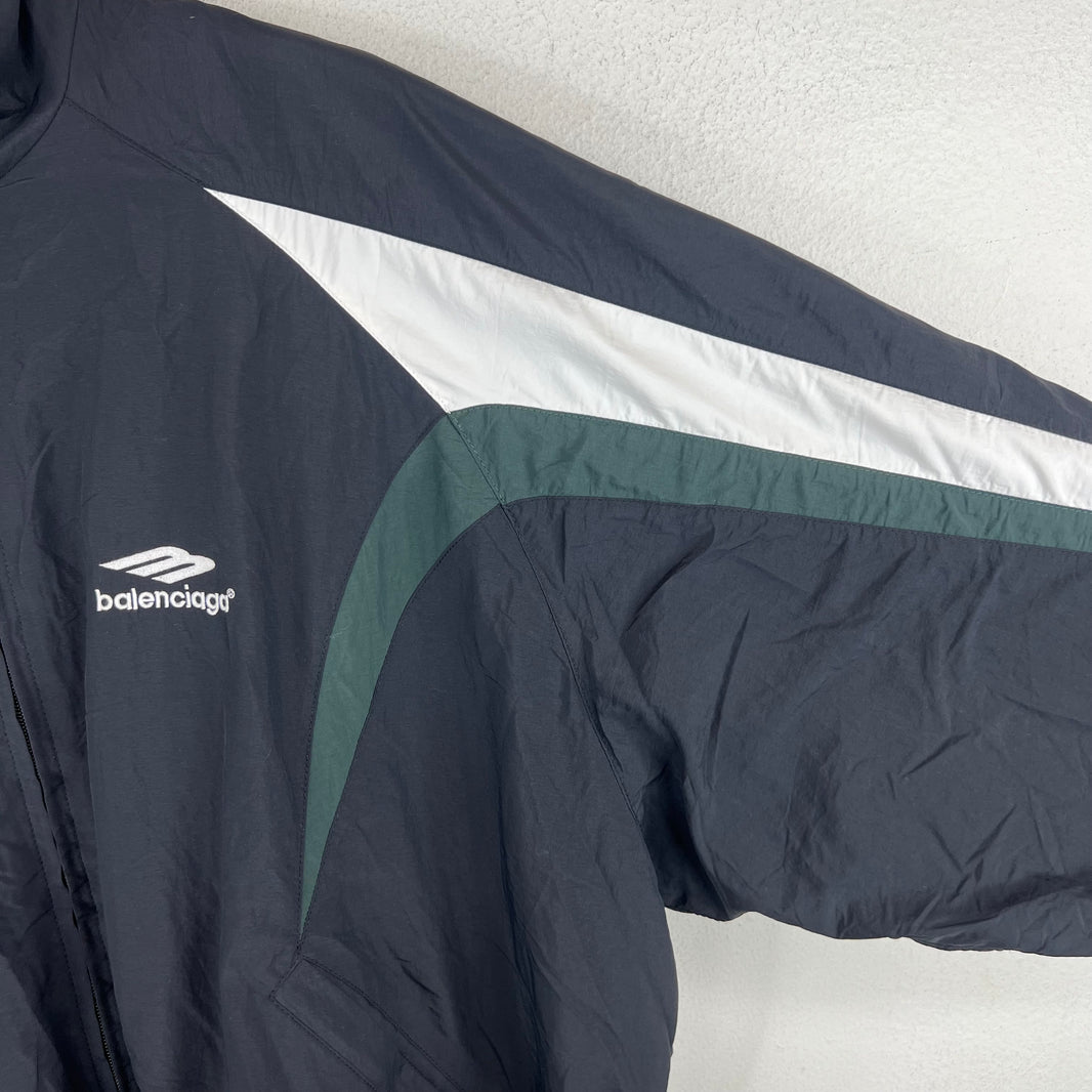 Balenciaga Black/Olive 3B Track Jacket