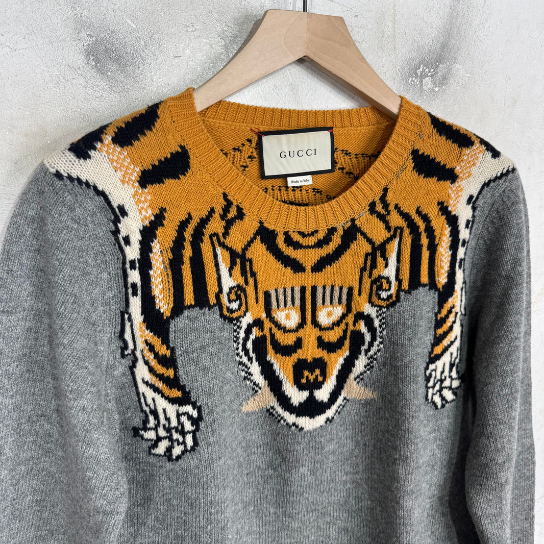 Gucci Tiger Knit Sweater