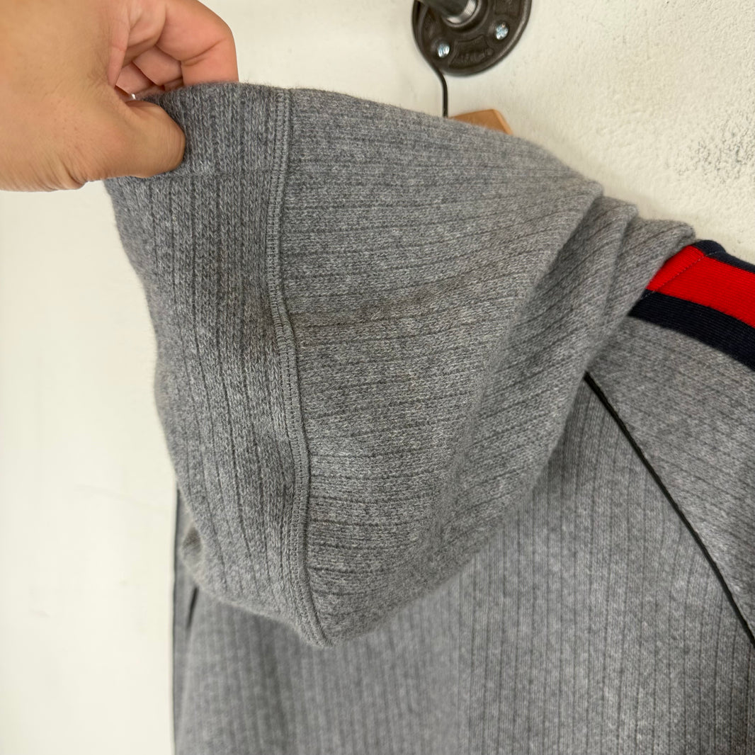 Gucci Gray Wool/Cashmere Ribbed Hoodie