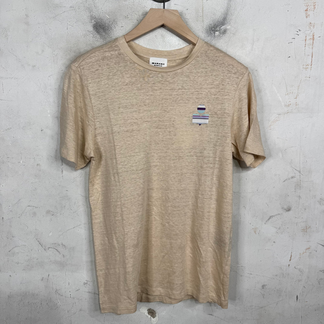 Isabel Marant Beige Logo T-Shirt