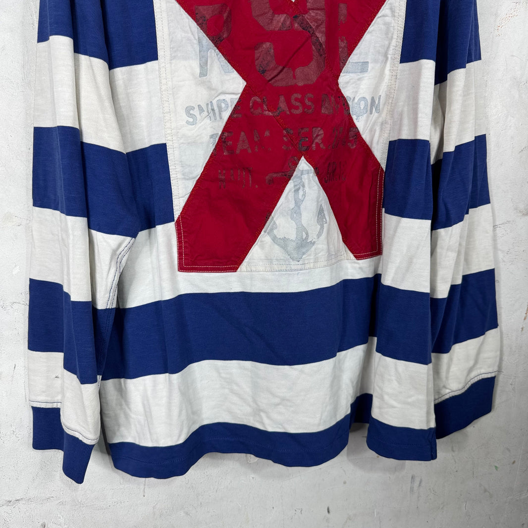 Ralph Lauren RLYC Blue/White Striped Rugby