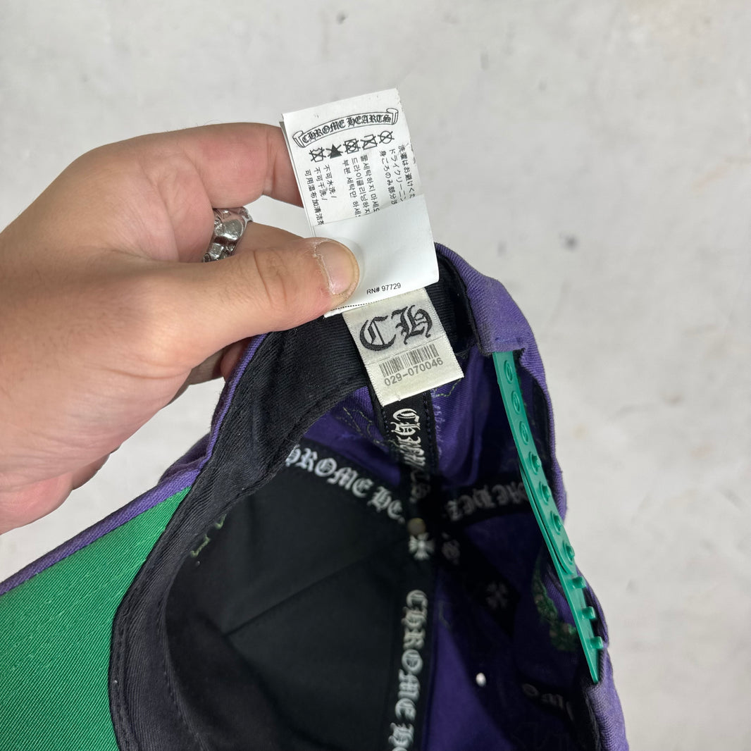 Chrome Hearts Purple CH Baseball Patch Hat